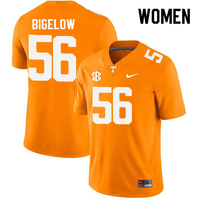 Women #56 Mekhi Bigelow Tennessee Volunteers College Football Jerseys Stitched Sale-Orange